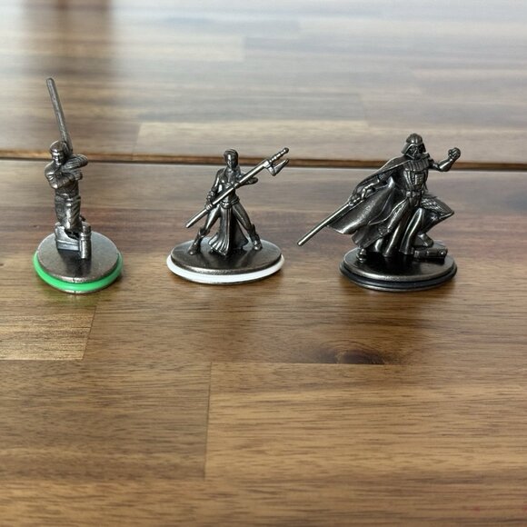 Star Wars Saga Edition Monopoly Replacement Tokens 6 Pieces Pewter Figures 2005 - Picture 9 of 16